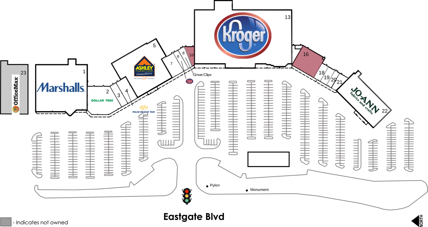 Cincinnati OH Eastgate Crossing Retail Space For Lease IRC Retail
